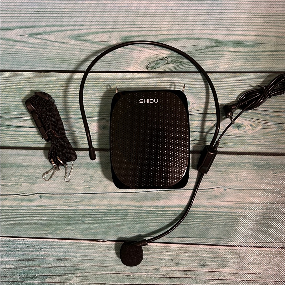 Shidu Black Portable Voice Amplifier with Headset
